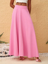EKeyes High Waist A-Line Maxi Skirt
